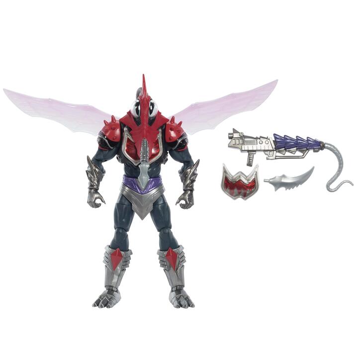 Image of Action Figures. Product name - Masters of the Universe Masterverse New Eternia Mosquitor 7 Inch Action Figure Toy with Accessories in colour by brand - Masters of the Universe