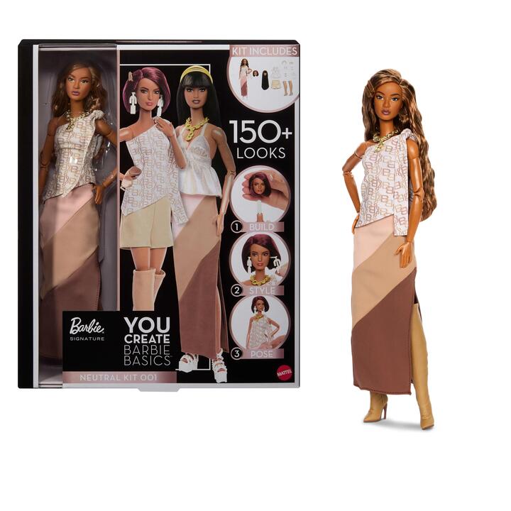 Image of Dolls. Product name - Barbie Signature You Create Neutral Kit 001 in colour by brand - Barbie Signature