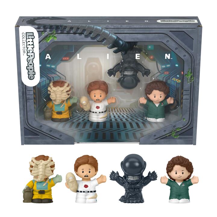 Image of Action Figures. Product name - Little People Collector Alien in colour by brand - Little People Collector