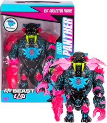 Image of Action Figures. Product name - MrBeast Lab S2 Collector Figure Pack Neon Panther in colour by brand - ACTION