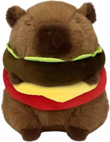 Image of Dolls. Product name - Wonder Co Plush Capybara Burger 38cm in colour by brand - Toymate