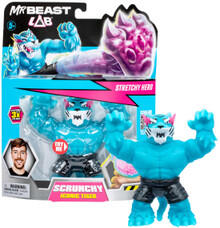 Image of Action Figures. Product name - Mr Beast Lab Stretchy Hero Scrunchy Iconic Tiger in colour by brand - Toymate