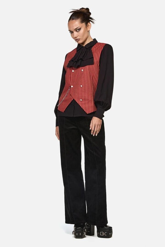 Image of Coats & Jackets. Productname: Faire Double Breasted Vest in Red/Gold colour by brand - Black Friday