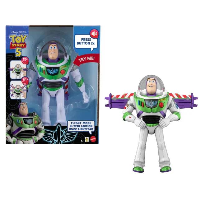 Image of Dolls. Product name - Disney and Pixar Toy Story 12â Flight Mode Hi-Tech Edition Buzz Lightyear in colour by brand - Disney Pixar Toy Story