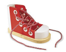 Image of Toys. Product name - Melissa and Doug Wooden Lacing Sneaker | MND3018 in colour by brand - Melissa & Doug