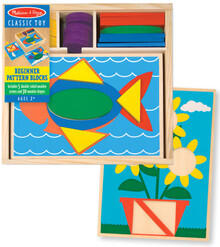 Image of Toys. Product name - Melissa & Doug Beginner Pattern Blocks in colour by brand - Melissa & Doug