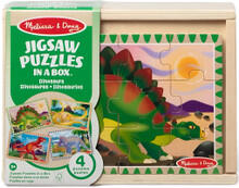 Image of Toys. Product name - Melissa & Doug Dinosaurs Puzzles in a Box in colour by brand - Toymate