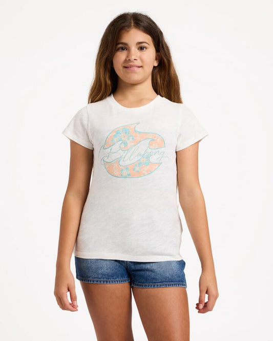 Image of T-Shirts. Product name - Billabong Girls 6-16 Formula T-Shirt Salt Crystal in Salt Crystal colour by brand - Billabong