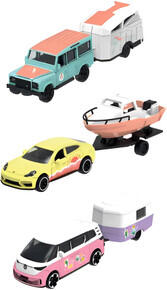 Image of Toy Playsets. Product name - Majorette Pink Drivez Trailer in colour by brand - Toymate
