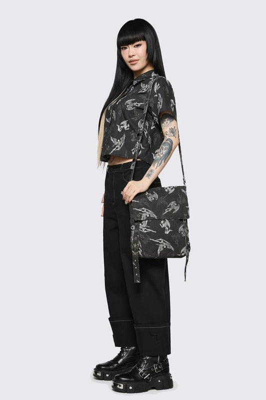 Image of Bags. Productname: Archangel Printed Bag in Black colour by brand - Dangerfield