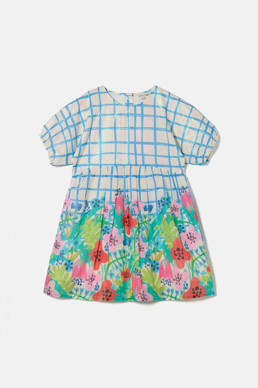 Image of Dresses. Product name - Check Field Kids Dress in Multi colour by brand - Gorman