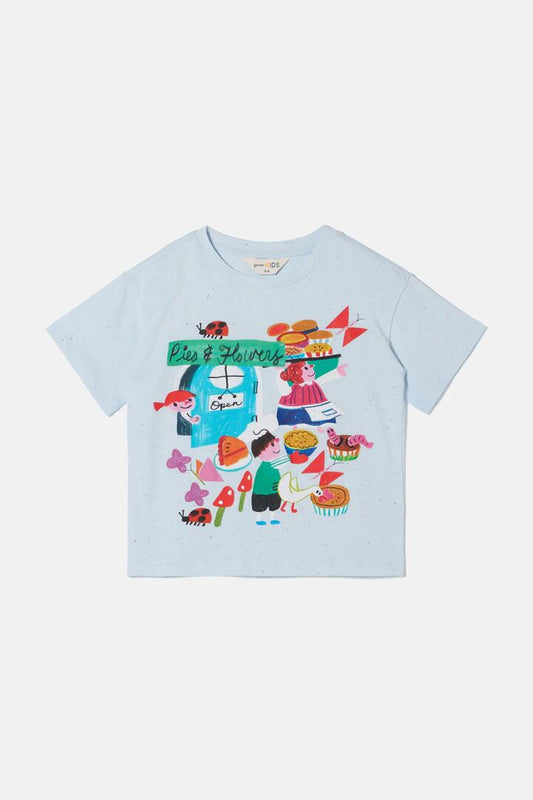 Image of T-Shirts. Product name - Cake Kids T-Shirt in Blue colour by brand - Gorman