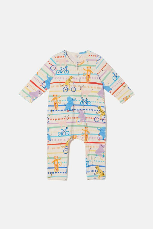 Image of Bodysuits. Product name - On Bikes Baby Bodysuit in Multi colour by brand - Gorman
