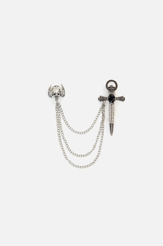 Image of Jewelry. Productname: Archangel Chain Pin in Silver colour by brand - Dangerfield