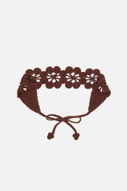 Image of Hair Accessories. Productname: Chocolate Twiggy Knit Headband in Chocolate colour by brand - Princess Highway