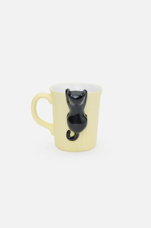 Image of Kitchen & Dining. Productname: Lemon Cute Cat Mug in Lemon colour by brand - Princess Highway