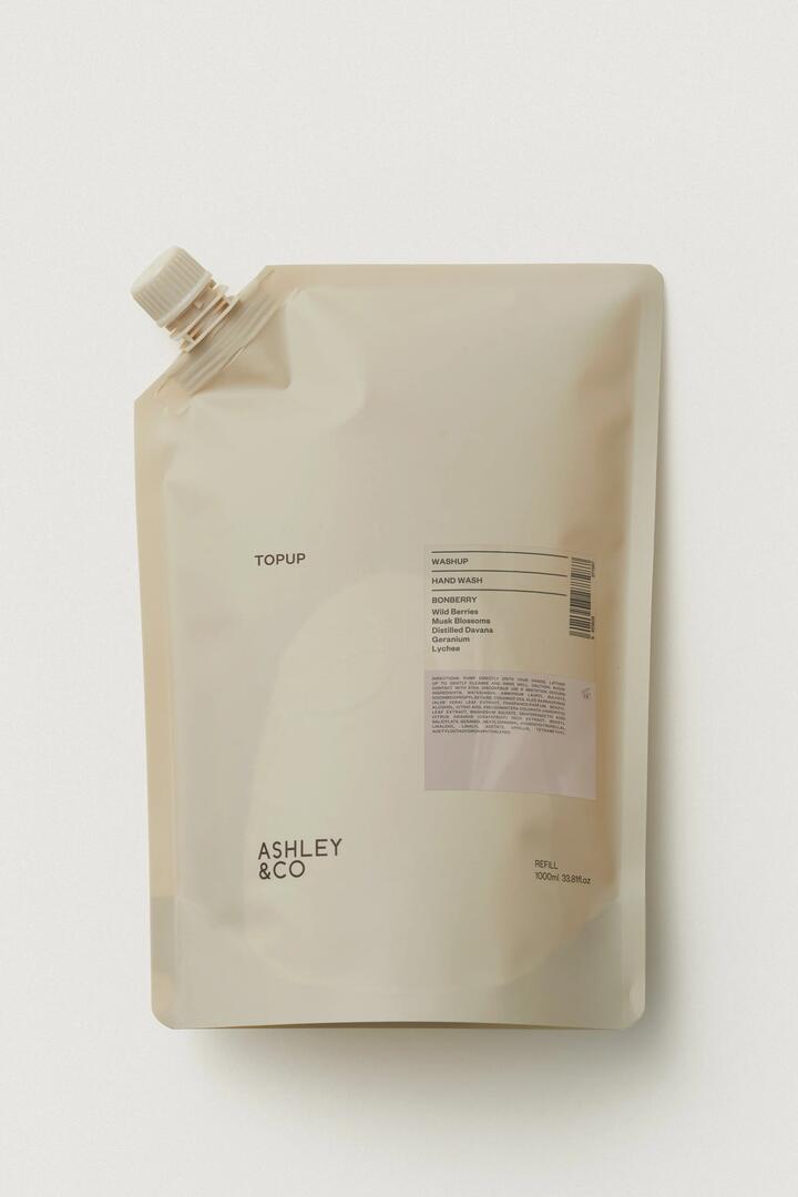 Image of Health & Beauty. Product name - Top Up Washup All Over Bonberry Refill 1ltr in colour by brand - Ashley & Co