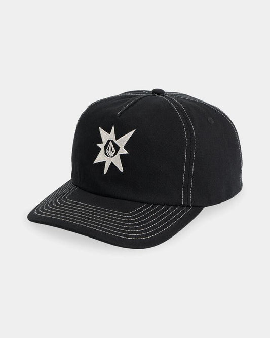 Image of Hats. Product name - Volcom Mens Stone Star Hat Black in Black colour by brand - Volcom