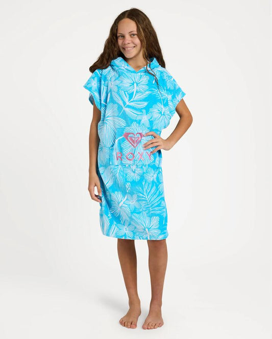 Image of Towels. Product name - Roxy Girls Rg Stay Magical Hooded Towel Splish Splash Cargo Dream in Splish Splash Cargo Dream colour by brand - Roxy