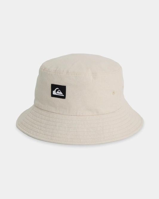 Image of Hats. Product name - Quiksilver Mens Buckology Bucket Hat Bone in Bone colour by brand - Quiksilver