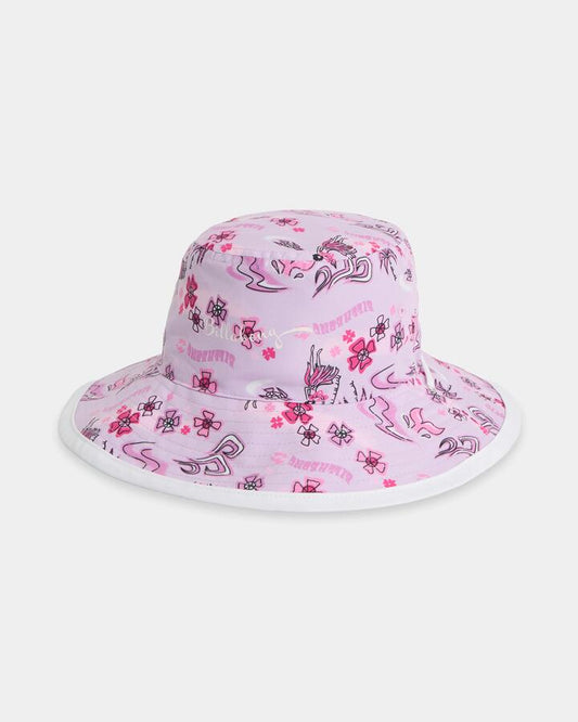 Image of Hats. Product name - Billabong Girls Hula Haze Bucket Hat Orchid in Orchid colour by brand - Billabong