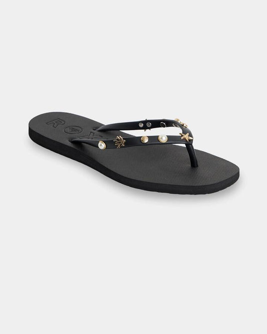 Image of Sandals. Product name - Roxy Womens Hema Sandals Black in Black colour by brand - Roxy