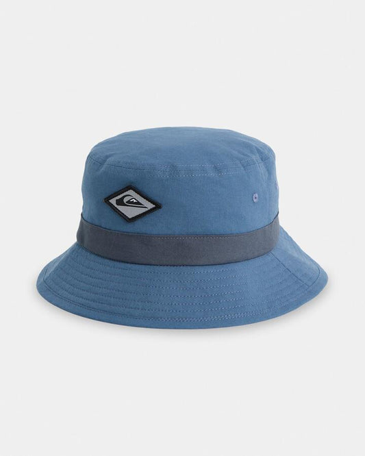 Image of Hats. Product name - Quiksilver Mens Core Bucket Hat China Blue in China Blue colour by brand - Quiksilver