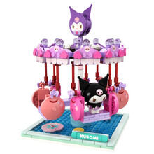 Image of Action Figures. Product name - Yume Summer Wunderland Blocks- Kuromi Swing Ride in colour by brand - Toymate