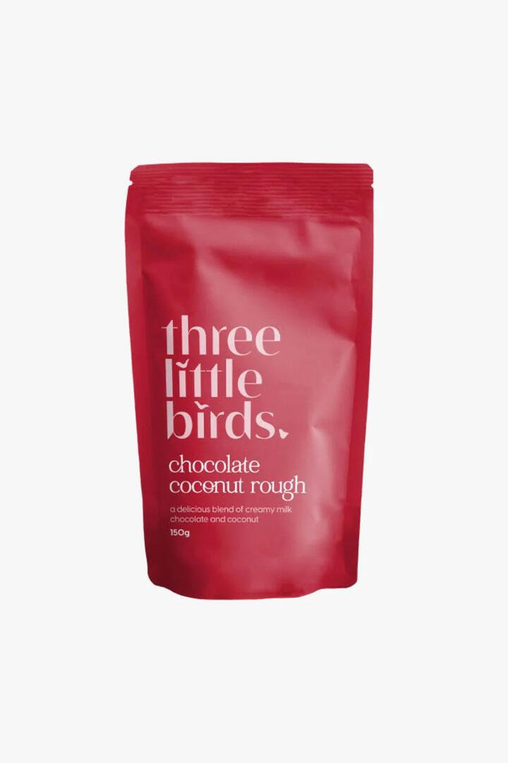Image of Food Items. Product name - Chocolate Coconut Rough 120g Pouch in colour by brand - Three Little Birds