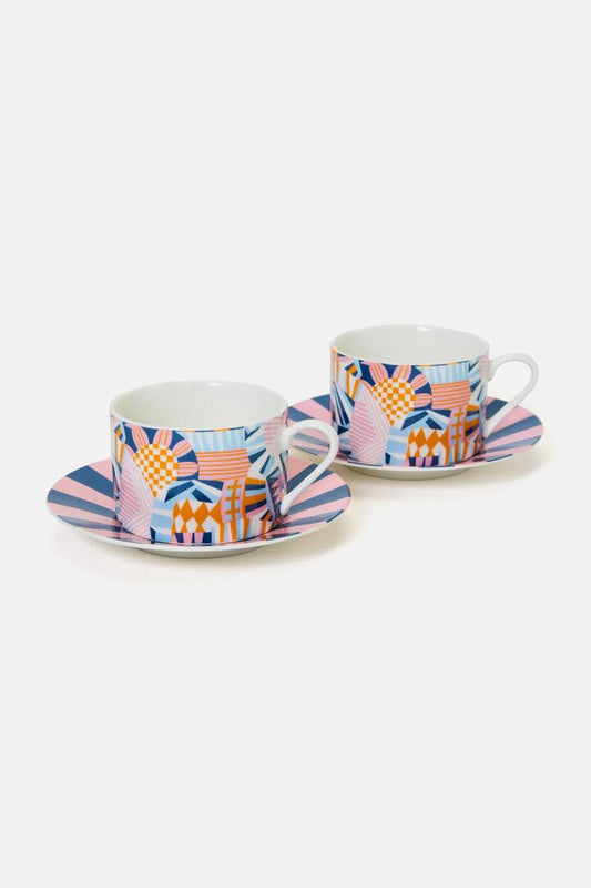 Image of Kitchen & Dining. Product name - Canopy Circus Cup Set 2 in Print colour by brand - Gorman