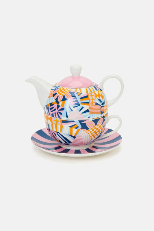 Image of Kitchen & Dining. Product name - Canopy Circus Tea For One Set in Print colour by brand - Gorman