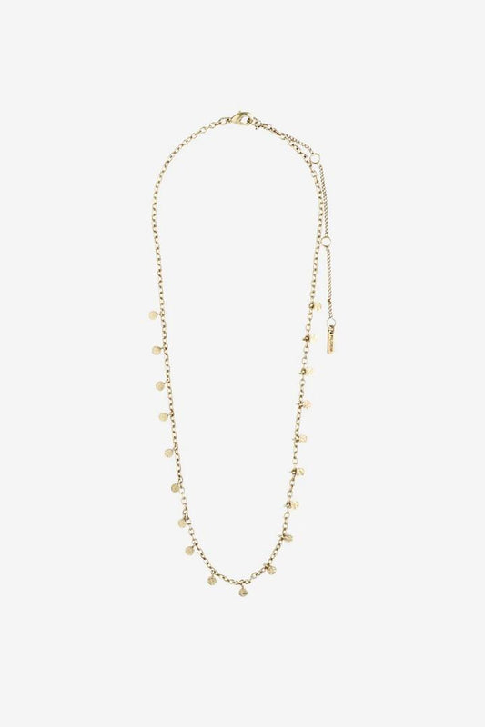 Image of Jewelry. Product name - Panna Gold Multi Mini Charm Necklace in Multi colour by brand - Pilgrim
