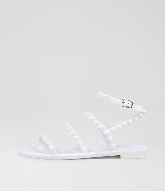 Image of Sandals. Product name - Jelly White Sandals in White colour by brand - MIDAS