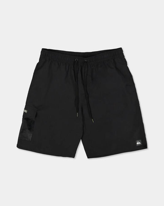 Image of Swimwear. Product name - Quiksilver Mens Freshwater 20" Boardshorts Black in Black colour by brand - Quiksilver