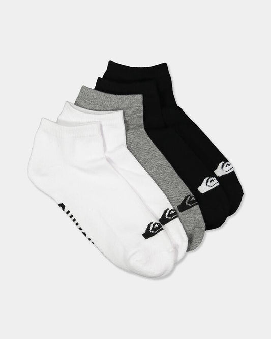 Image of Socks. Product name - Quiksilver 5 Pack Ankle Socks Assorted in Assorted colour by brand - Quiksilver