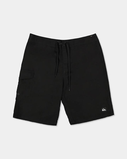 Image of Swimwear. Product name - Quiksilver Mens Everyday Solid 20" Boardshorts Black in Black colour by brand - Quiksilver