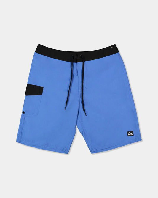 Image of Swimwear. Product name - Quiksilver Mens Everyday Solid 20" Boardshorts Palace Blue in Palace Blue colour by brand - Quiksilver