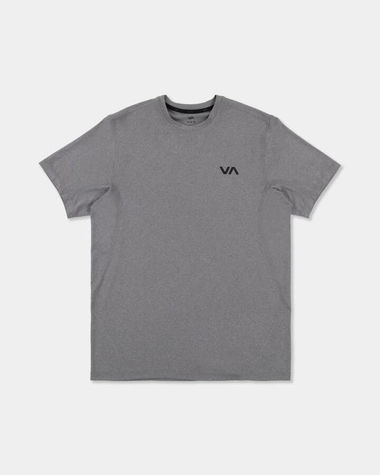 Image of T-Shirts. Product name - Rvca Mens Sport Vent T-Shirt Heather Grey in Heather Grey colour by brand - Rvca