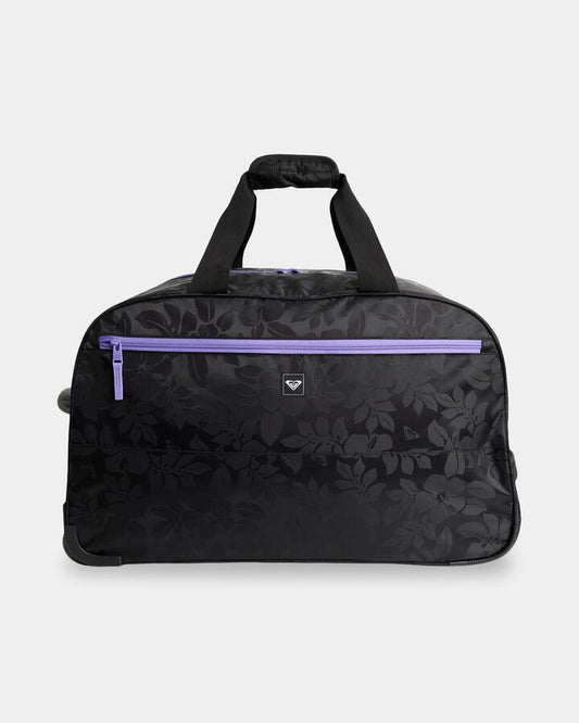 Image of Bags. Product name - Roxy Feel It All Wheelie Duffle Bag Quiet Shade Axs Mo Jacquard in Quiet Shade Axs Mo Jacquard colour by brand - Roxy
