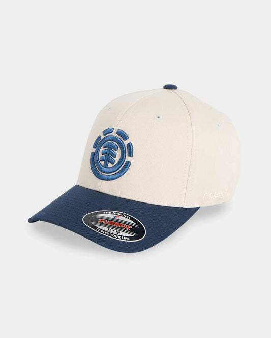 Image of Hats. Product name - Element Mens Tree Flexfit Cap Oat Milk in Oat Milk colour by brand - Element