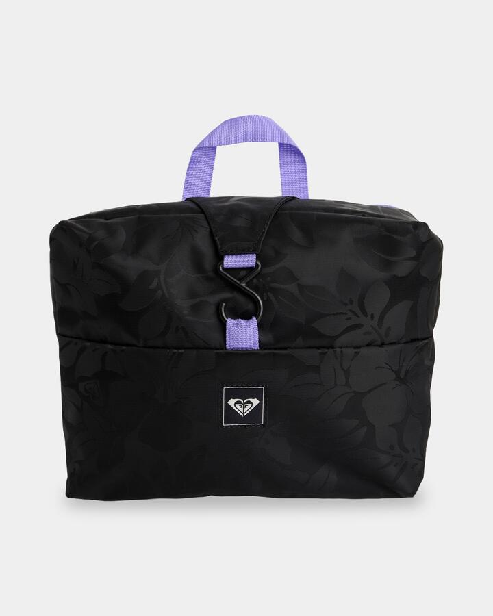 Image of Bags. Product name - Roxy Cute Plane Toiletry Bag Quiet Shade Axs Mo Jacquard in Quiet Shade Axs Mo Jacquard colour by brand - Roxy