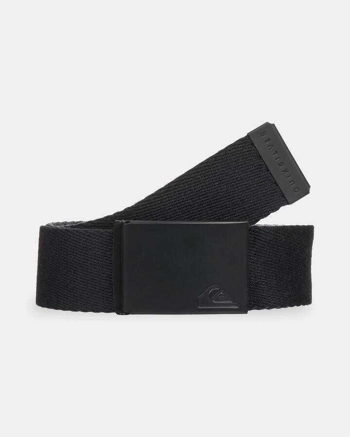 Image of Belts. Product name - Quiksilver Mens The Jam 5 Belt Black in Black colour by brand - Quiksilver