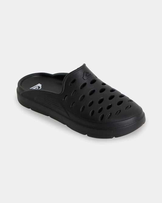 Image of Sandals. Product name - Quiksilver Mens Makua Mule Black in Black colour by brand - Quiksilver