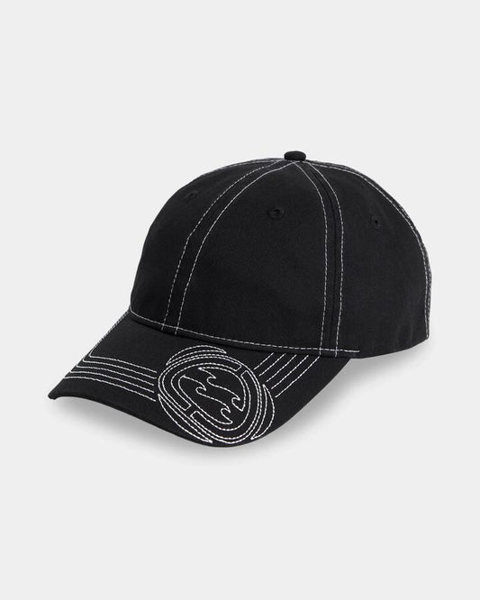 Image of Hats. Product name - Billabong Mens Spec Bio Wave Lad Cap Black in Black colour by brand - Billabong