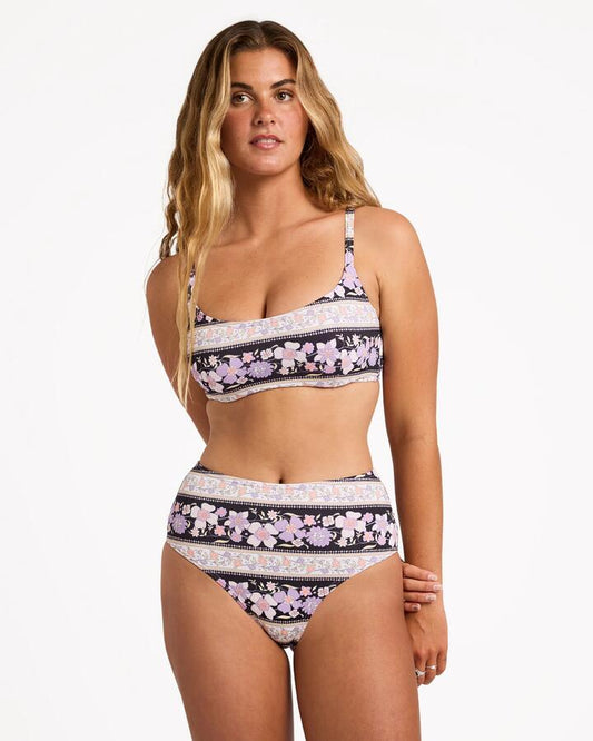 Image of Swimwear. Product name - Billabong Womens Forevermore Mia Dd Bikini Top Black Pebble in Black Pebble colour by brand - Billabong