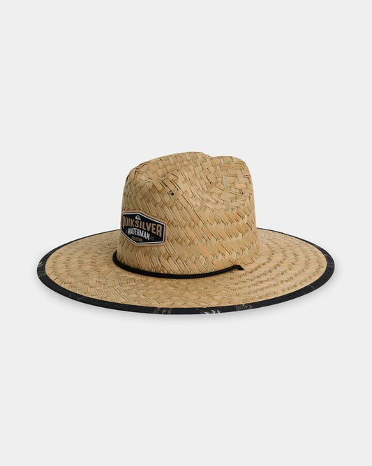 Image of Hats. Product name - Quiksilver Mens Outsider Waterman Straw Hat Natural in Natural colour by brand - Quiksilver