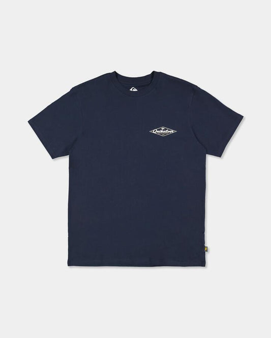 Image of T-Shirts. Product name - Quiksilver Mens Birdsnest T-Shirt Dark Navy in Dark Navy colour by brand - Quiksilver