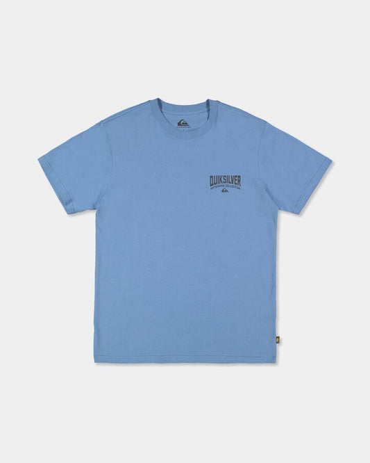 Image of T-Shirts. Product name - Quiksilver Mens Strike Mit-Shirtion T-Shirt Coronet Blue in Coronet Blue colour by brand - Quiksilver