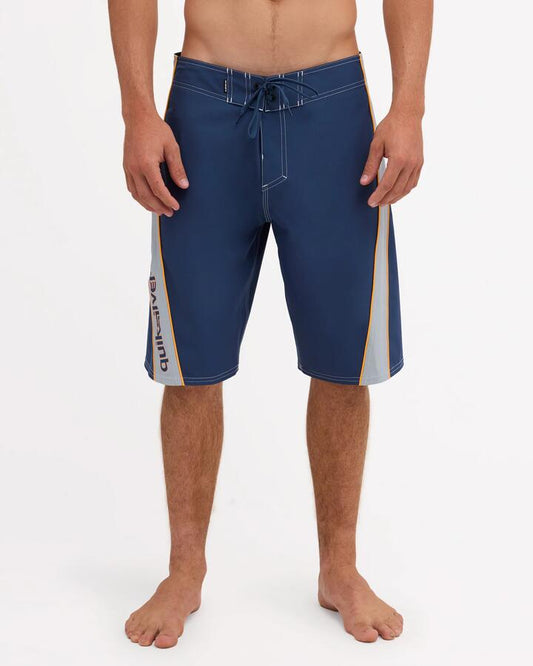 Image of Swimwear. Product name - Quiksilver Mens Surfsilk Switch 21" Boardshorts Dark Denim in Dark Denim colour by brand - Quiksilver