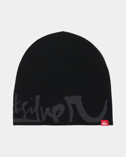 Image of Hats. Product name - Quiksilver Mens Yg Beanie Black in Black colour by brand - Quiksilver